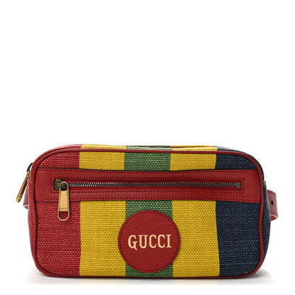 Gucci Canvas Marley Stripe Script Logo Gucci 100 Belt Bag 80 32 Multicolor 1 of 9