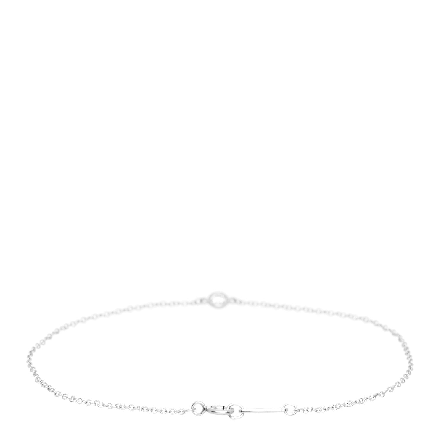 Tiffany Platinum Diamond .08ct Elsa Peretti Diamonds by the Yard Bracelet 3 of 5