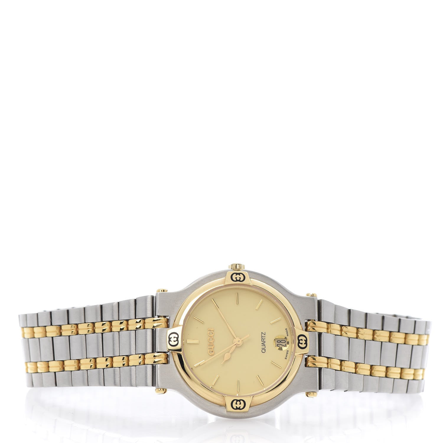 Gucci Stainless Steel 32mm 9000M Quartz Watch Gold 3 of 5