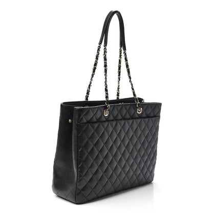 Chanel Caviar Quilted Large Shopping Tote Black 3 of 10