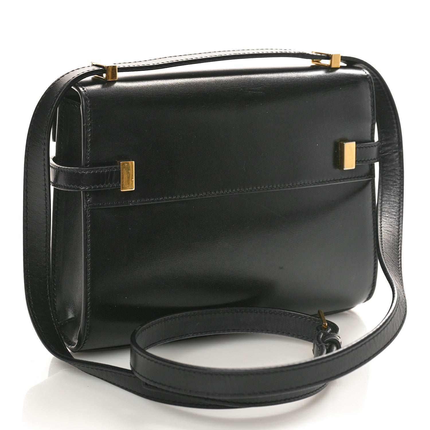 Saint Laurent Smooth Calfskin Mini Manhattan Shoulder Bag Black 3 of 8