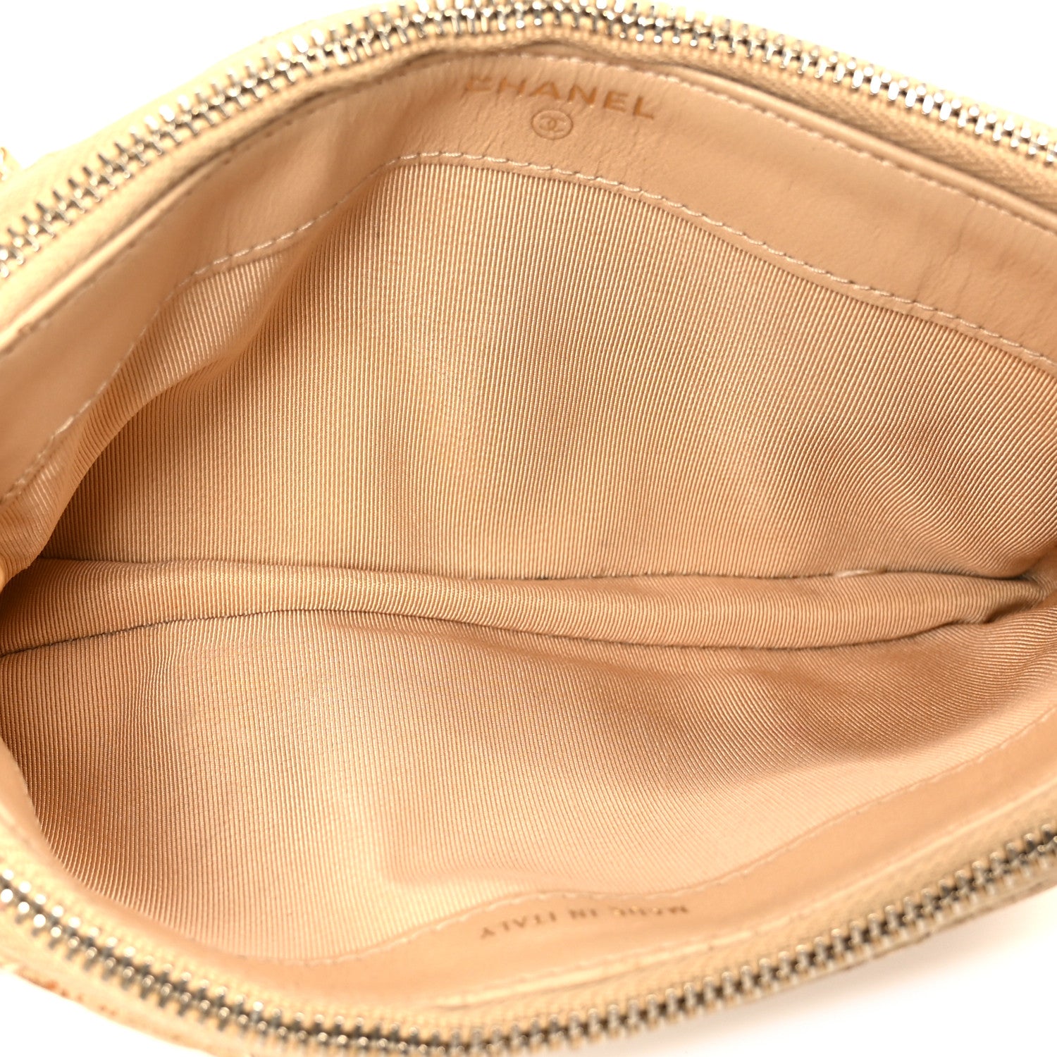 Chanel Metallic Caviar Quilted Small Clutch With Chain Gold 5 of 13