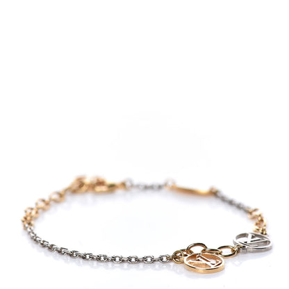 Louis Vuitton Logomania Bracelet Silver Gold 1 of 4
