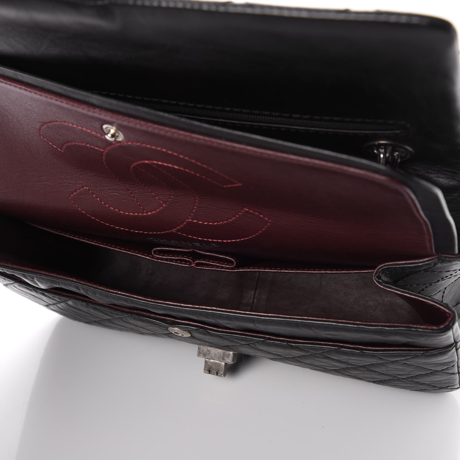 Chanel Aged Calfskin Quilted 2.55 Reissue 226 Flap Black 6 of 7