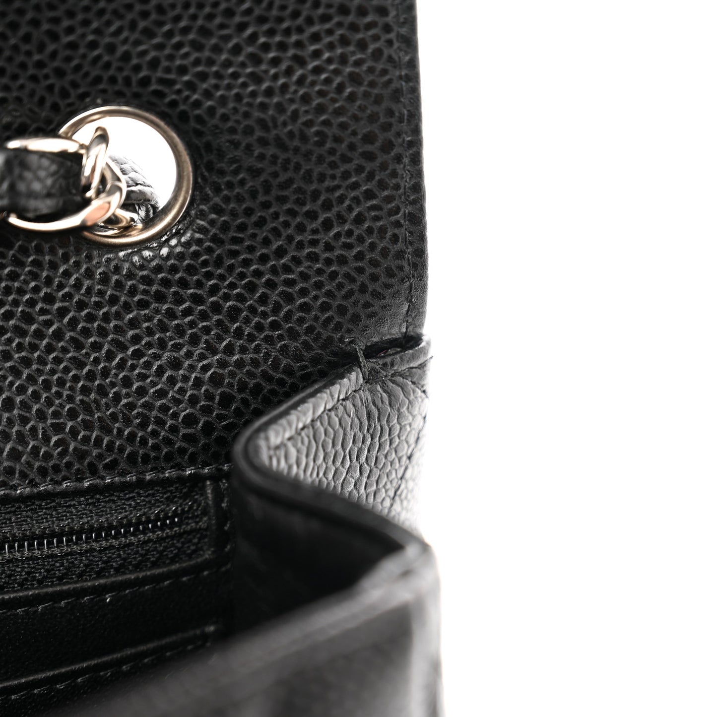 Caviar Quilted Jumbo Single Flap Black