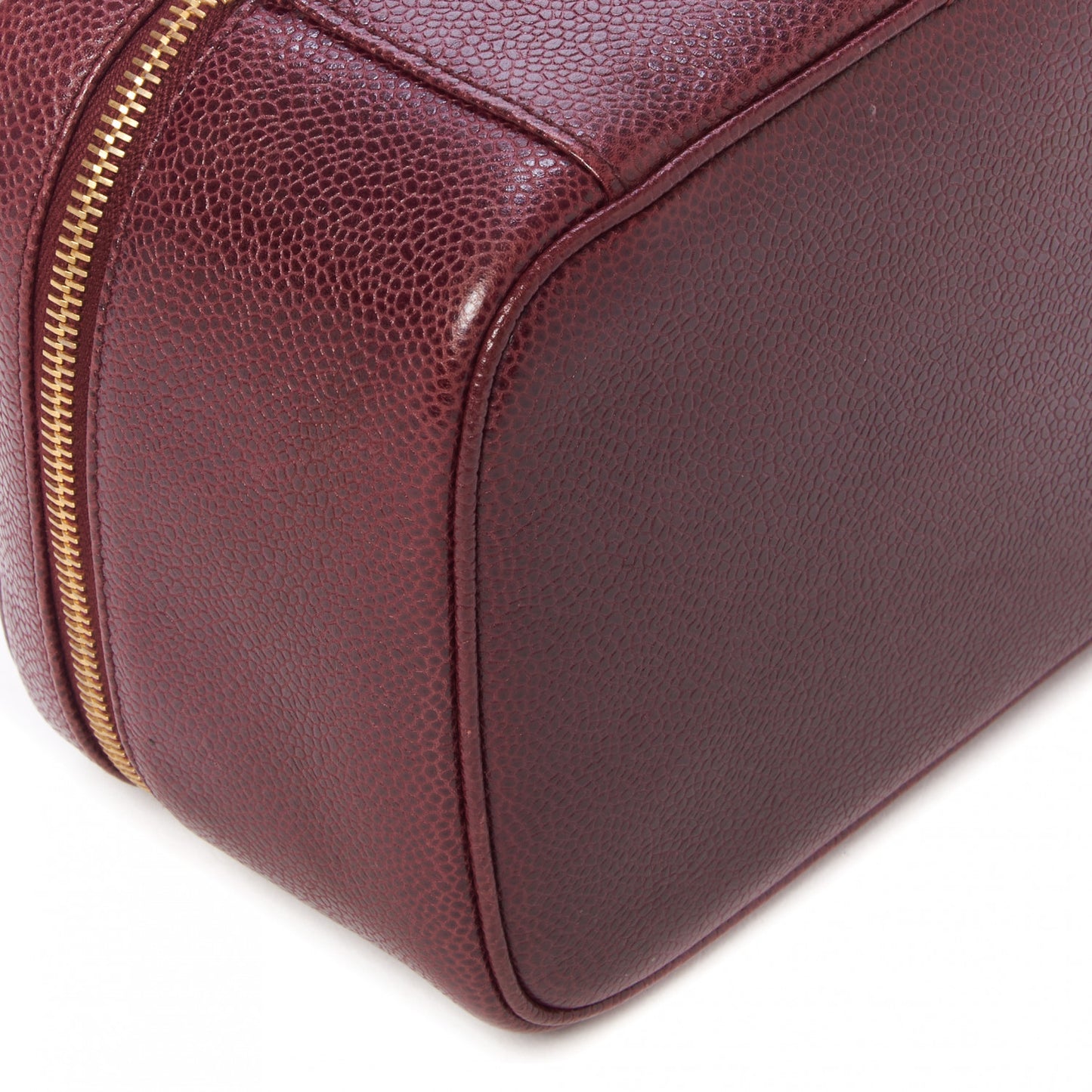 Caviar Vanity Cosmetic Case Burgundy
