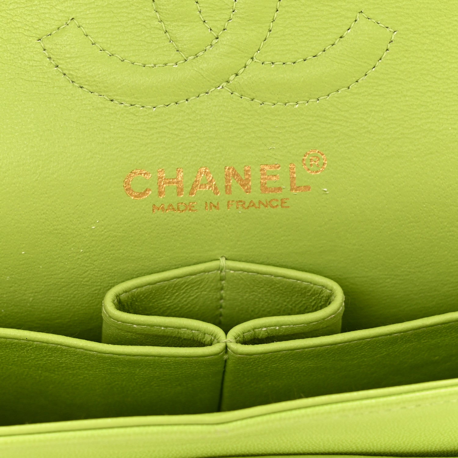 Chanel Lambskin Quilted Small Double Flap Green 6 of 13