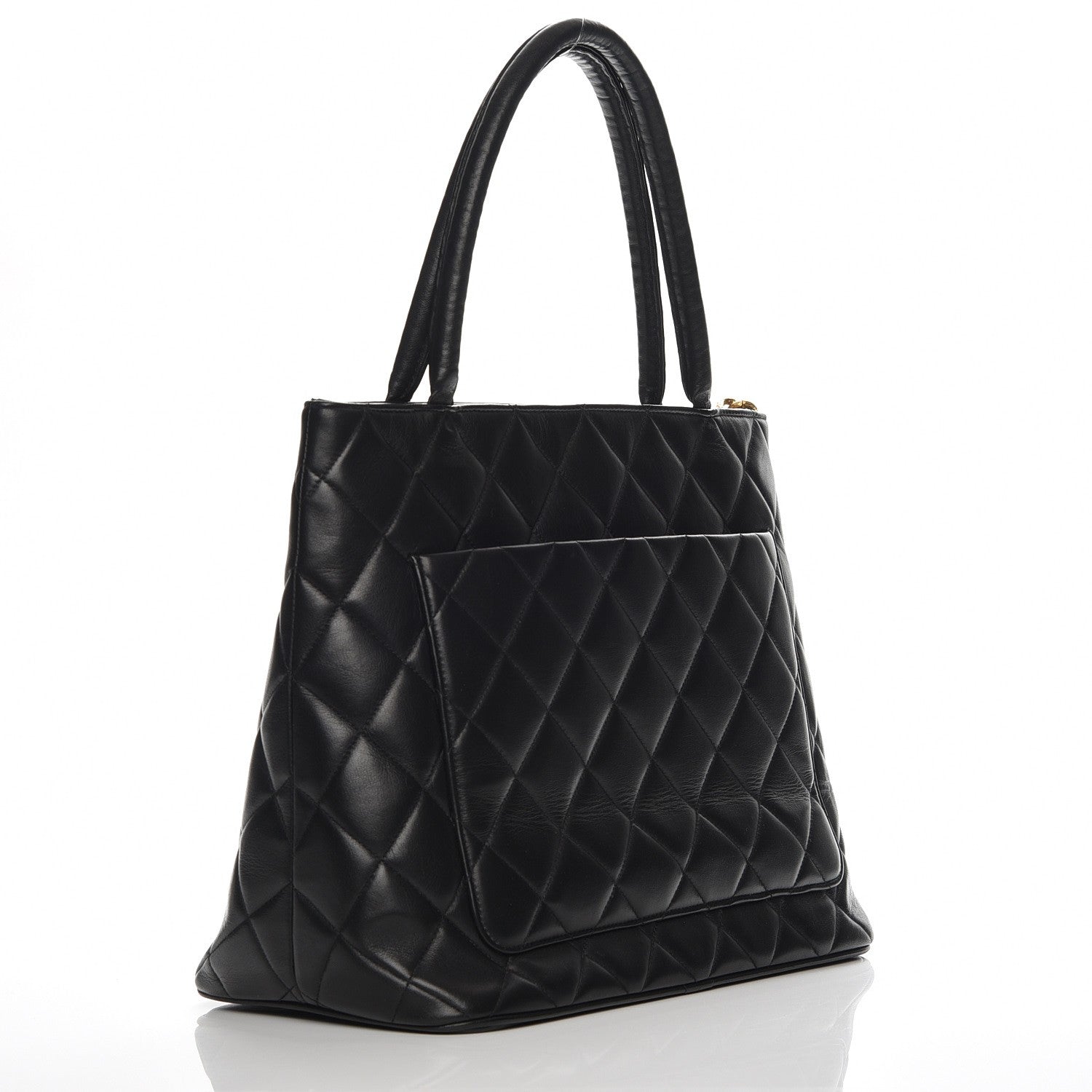 Chanel Lambskin Quilted Medallion Tote Black 3 of 10