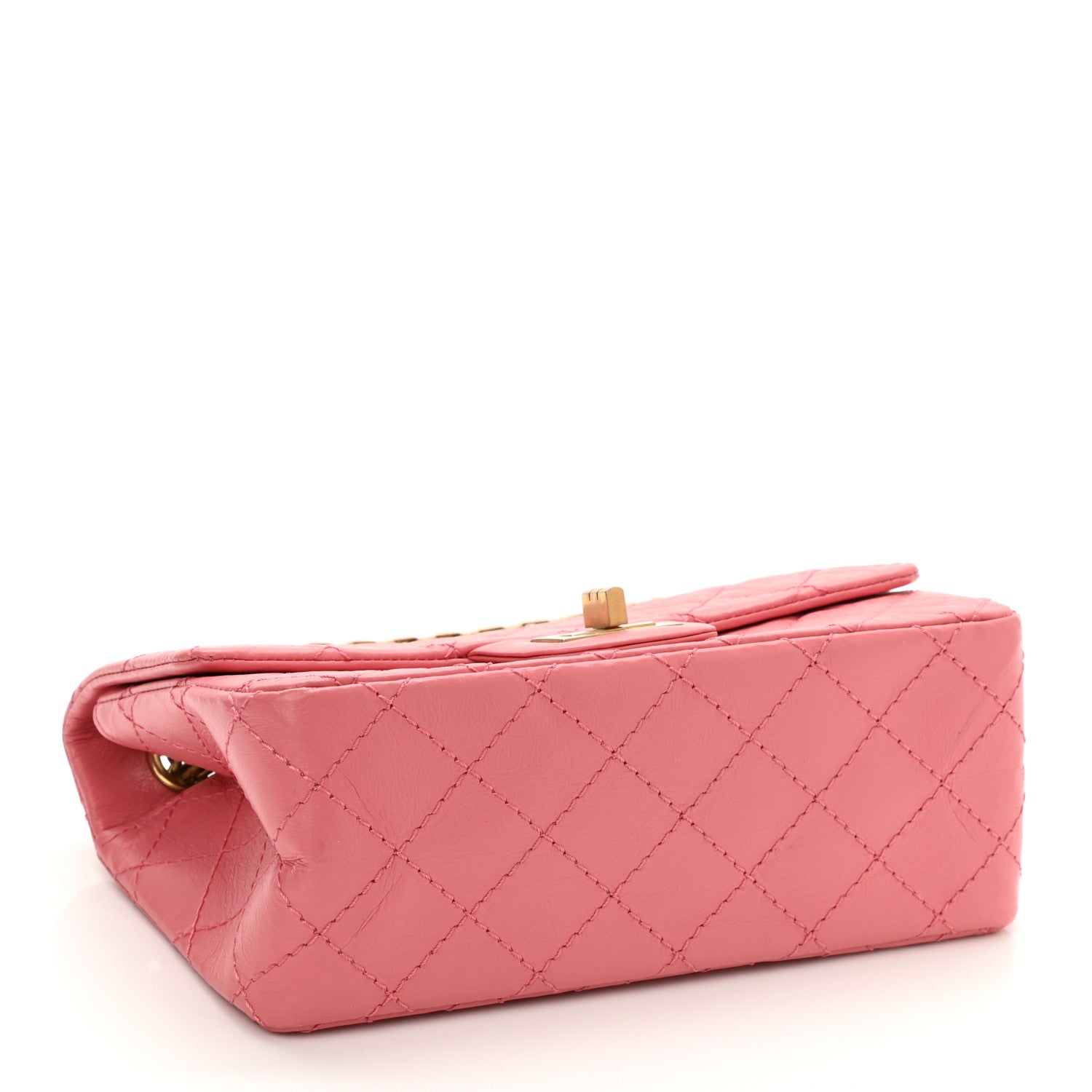 Chanel Aged Calfskin Quilted 2.55 Reissue Mini Flap Pink 4 of 9
