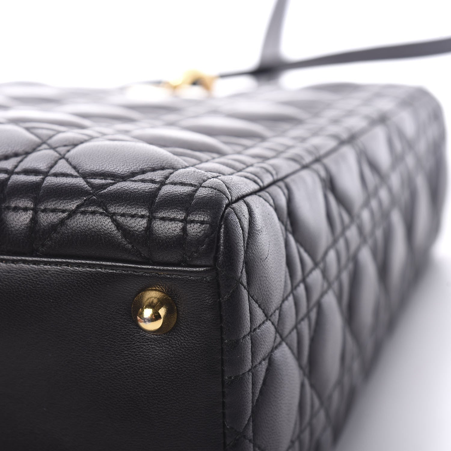 Christian Dior Lambskin Cannage Large Lady Dior Black 12 of 12