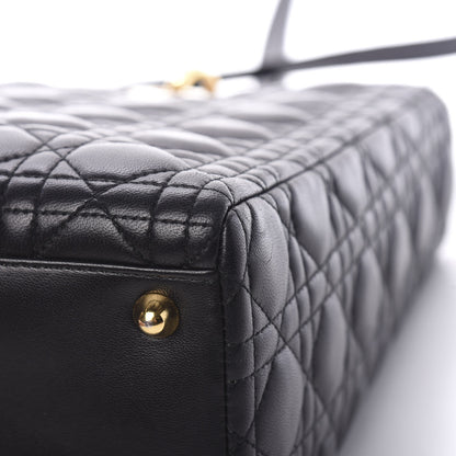 Christian Dior Lambskin Cannage Large Lady Dior Black 12 of 12