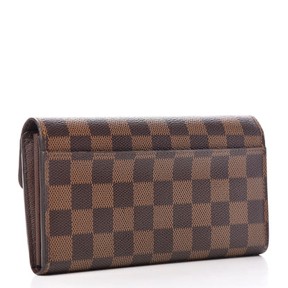 Louis Vuitton Damier Ebene Sarah Wallet NM 3 of 7