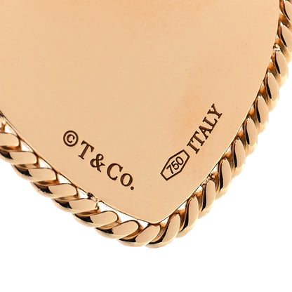 Tiffany 18K Yellow Gold Twist Heart Charm 3 of 3