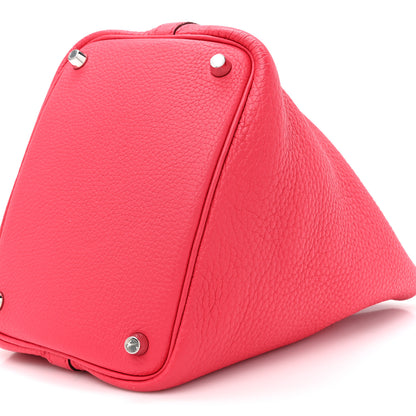 Hermes Taurillon Clemence Picotin Lock 18 PM Rose Extreme 9 of 10