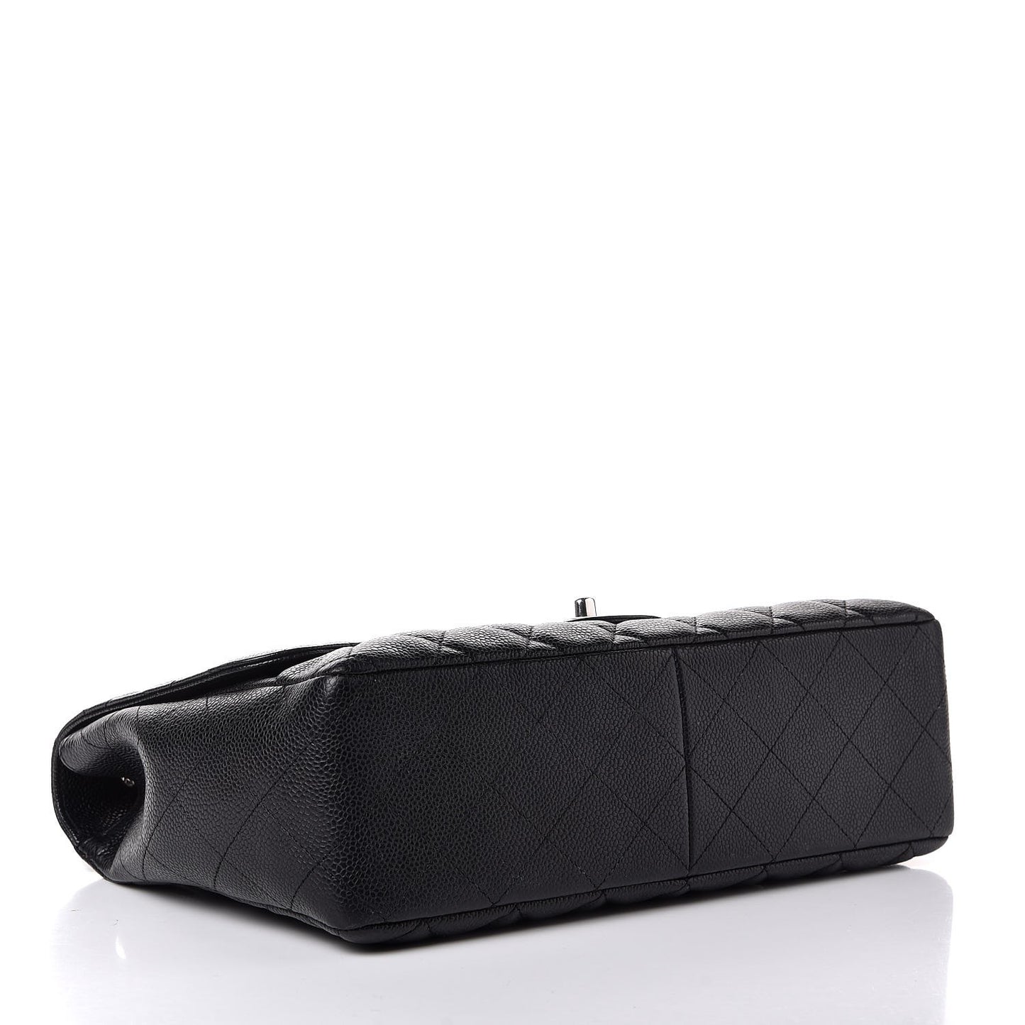 Caviar Quilted Jumbo Single Flap Black