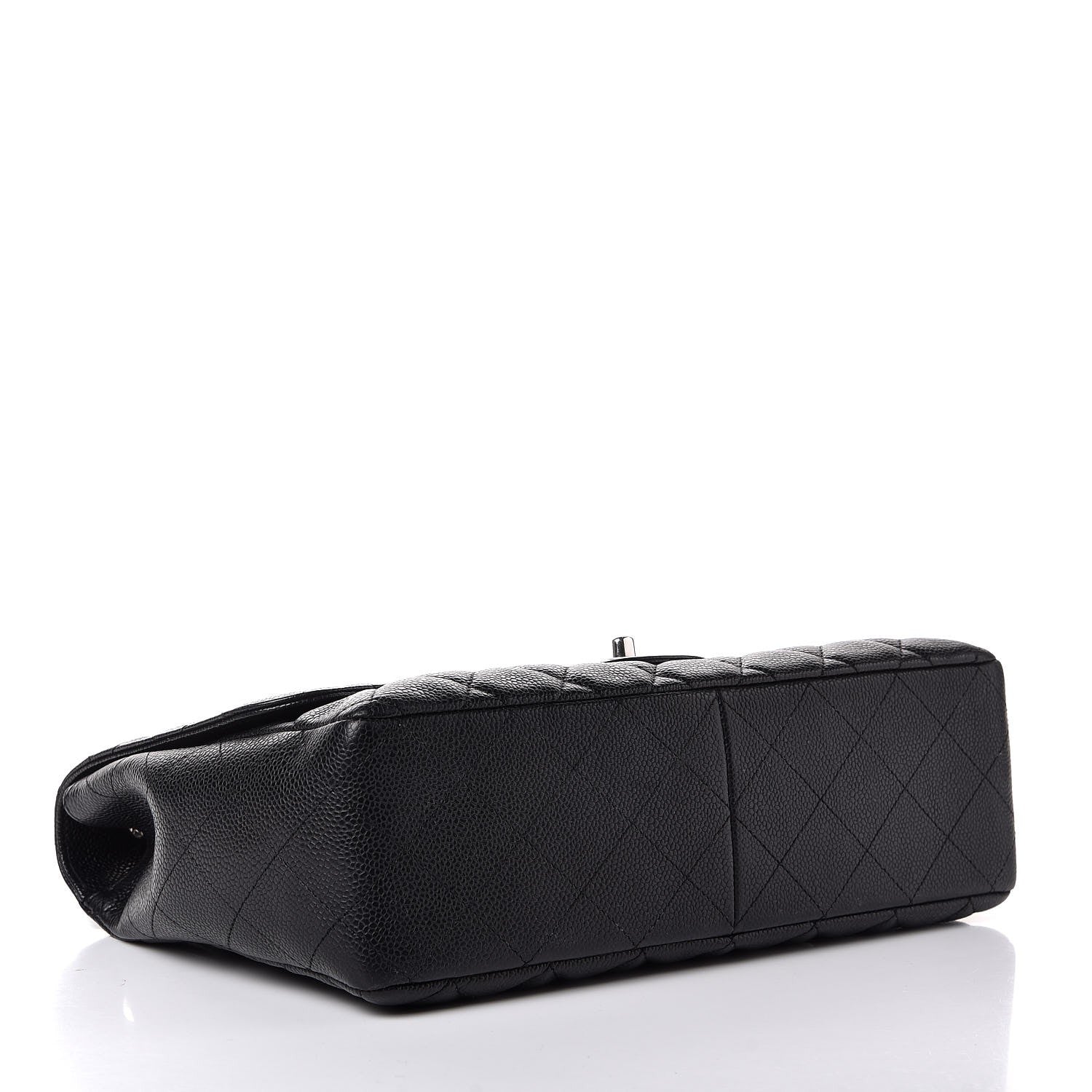 Chanel Caviar Quilted Jumbo Single Flap Black 5 of 10