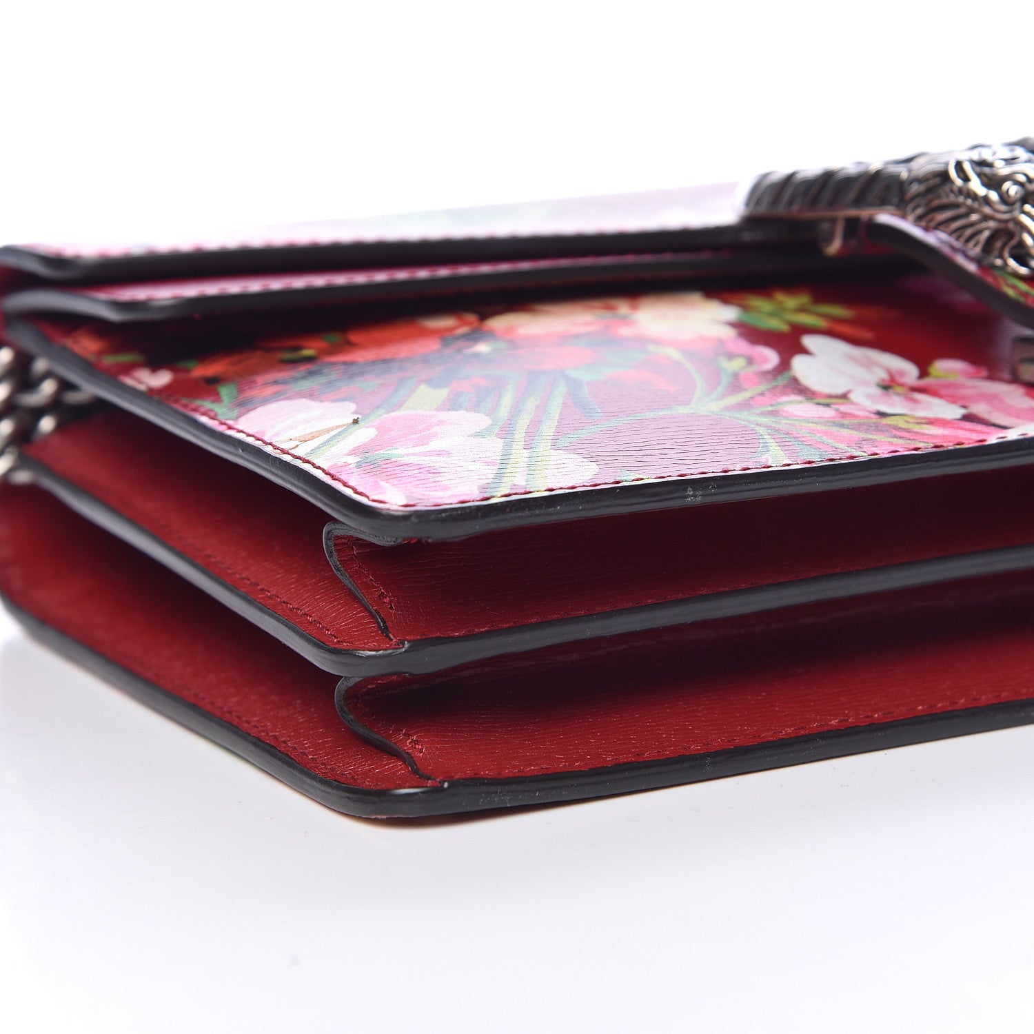 Gucci Calfskin Blooms Print Small Dionysus Shoulder Bag Romantic Cherry Multicolor 8 of 13