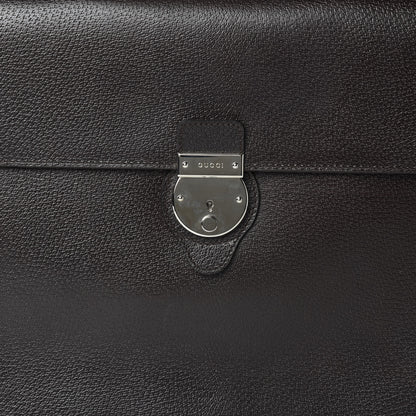 Gucci Calfskin Flap Briefcase Brown 9 of 14