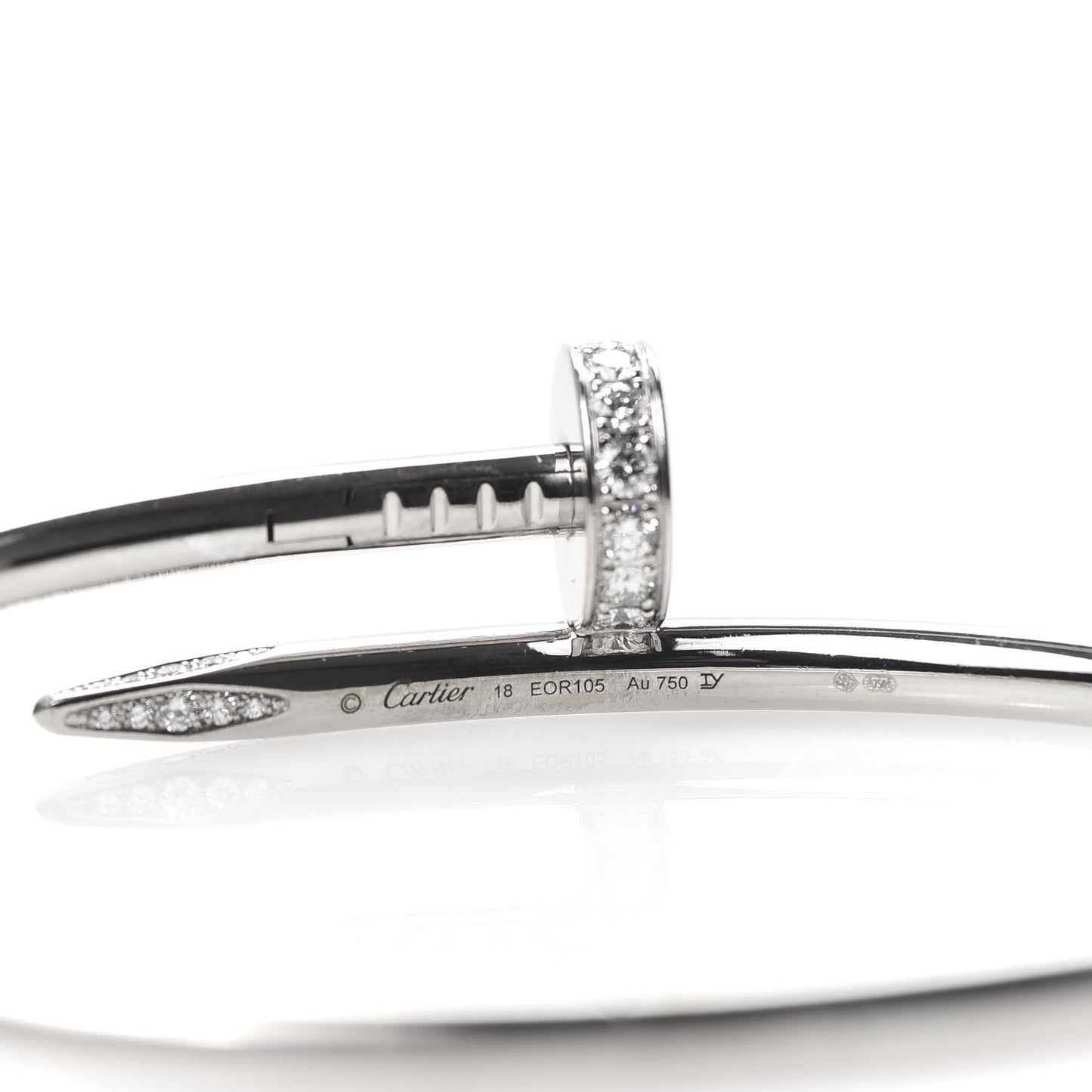 18K White Gold Diamond Juste Un Clou Bracelet 18