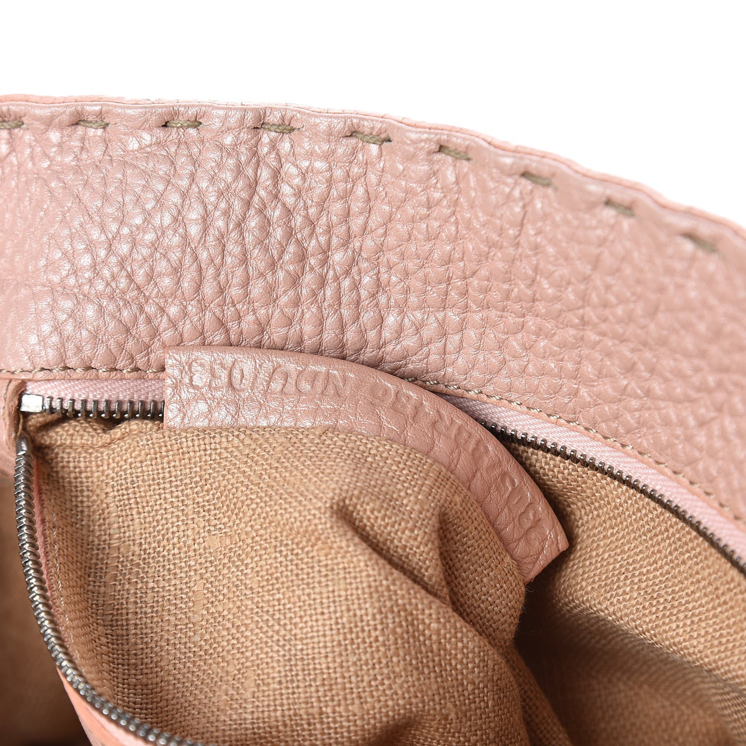 Fendi Cuoio Romano Selleria Mini Linda Satchel Cipria 7 of 13