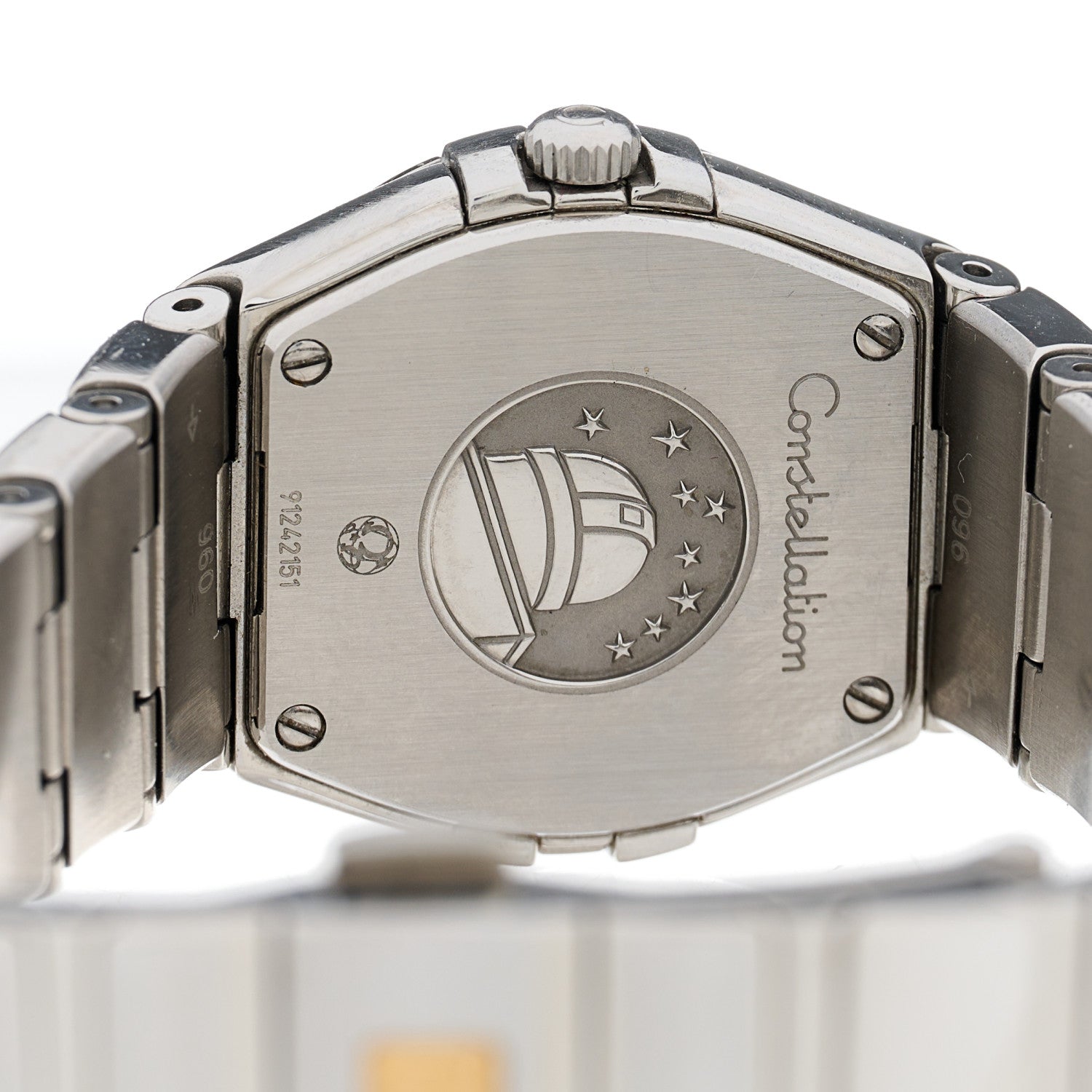 Omega Stainless Steel Diamond Bezel Mother of Pearl 24mm Constellation Quartz Watch 123.15.24.60.05.002 4 of 4