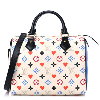 Louis Vuitton Game On Speedy Bandouliere 25 White 1 of 9