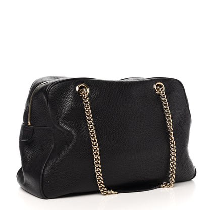 Gucci Pebbled Calfskin Medium Soho Bowler Black 3 of 14