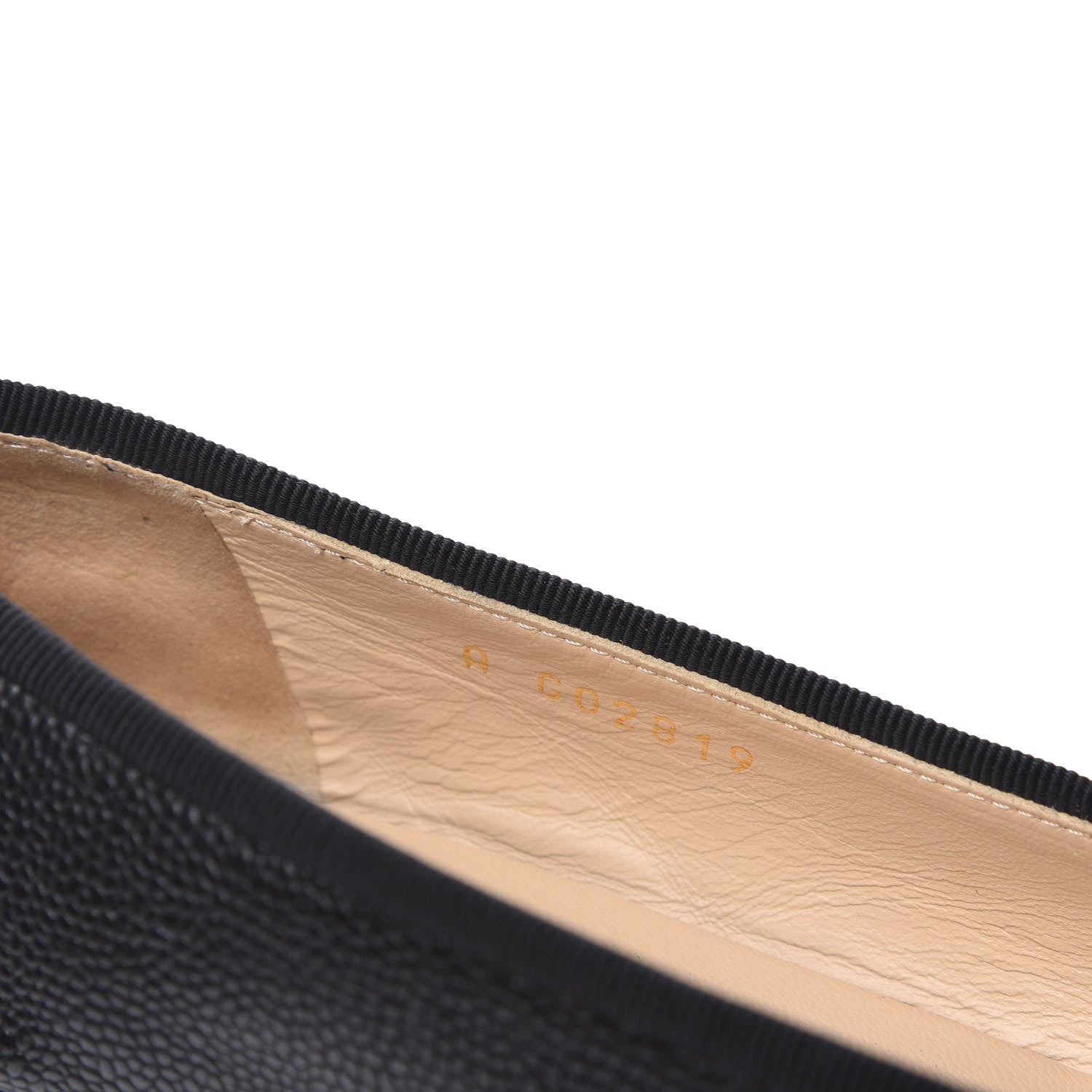 Chanel Caviar CC Cap Toe Ballerina Flats 35 Black 7 of 8