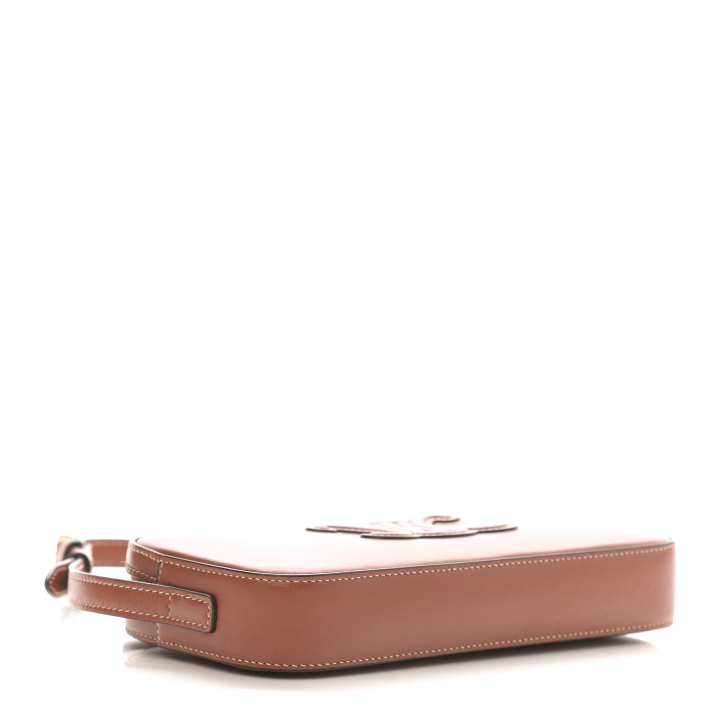 Smooth Calfskin Cuir Triomphe Mini Camera Shoulder Bag Tan