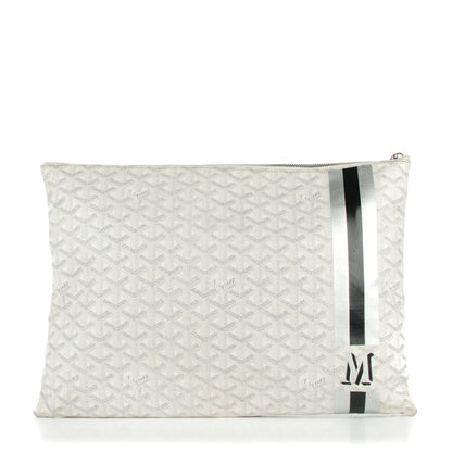 Goyard Goyardine Senat Pochette GM White 1 of 7