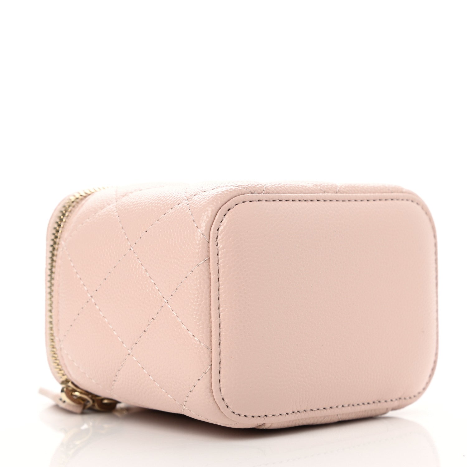 Chanel Caviar Quilted Mini Vanity Case With Chain Light Pink 4 of 9