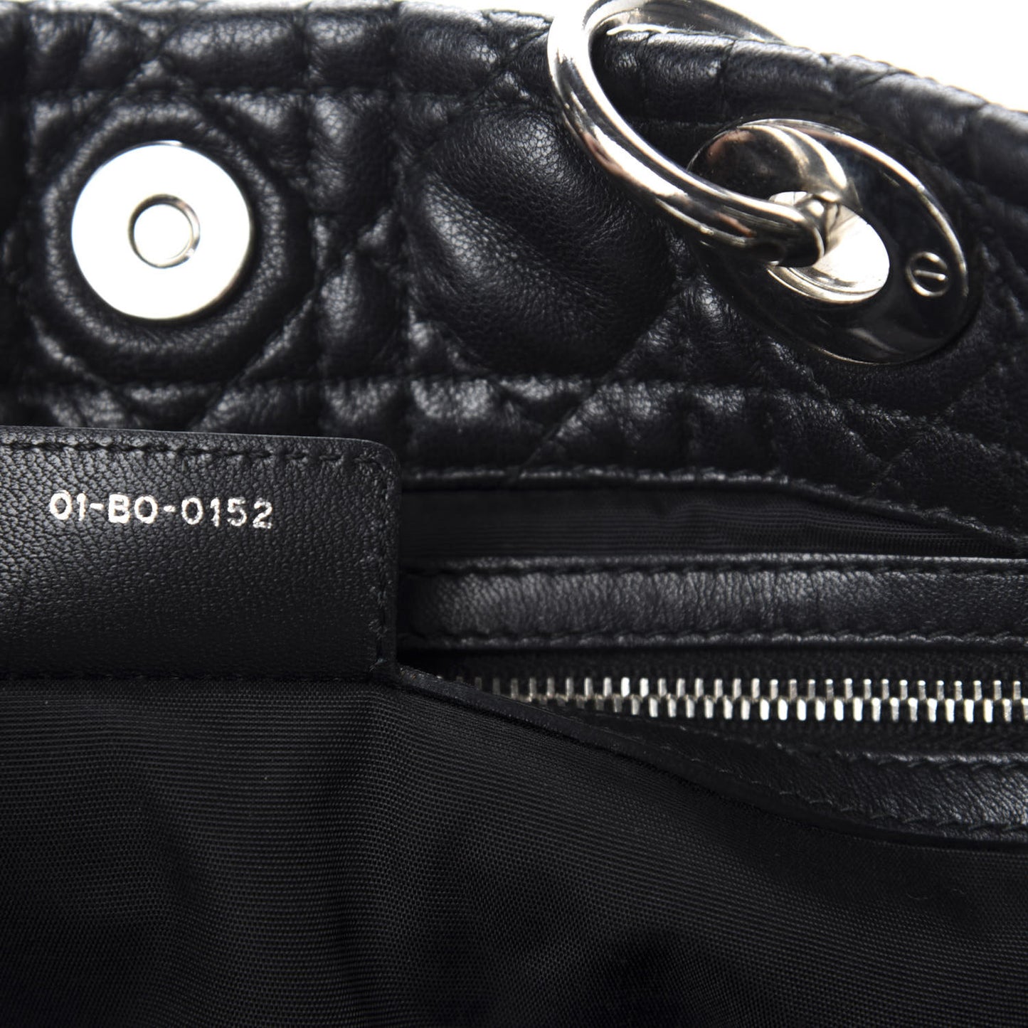 Lambskin Cannage Large Dior Soft Shopping Tote Black