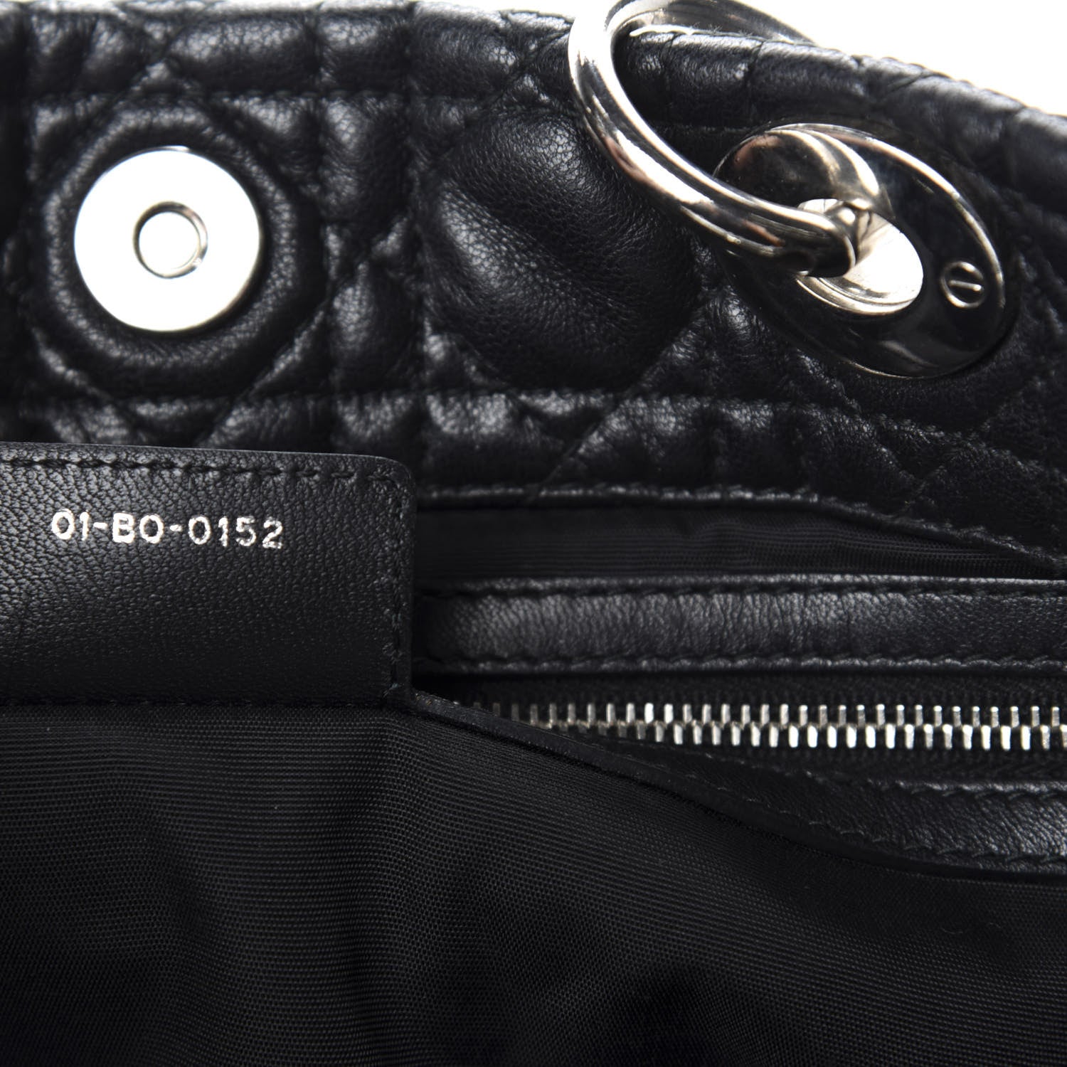 Christian Dior Lambskin Cannage Large Dior Soft Shopping Tote Black 9 of 11