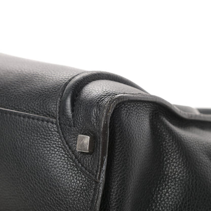 Celine Drummed Calfskin Shoulder Luggage Black 11 of 17