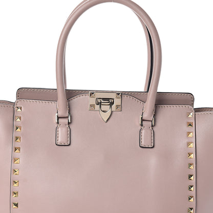Valentino Garavani Vitello Rockstud Double Handle Tote Poudre 6 of 8