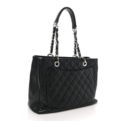 Chanel Caviar Quilted Grand Shopping Tote GST Black 2 of 10