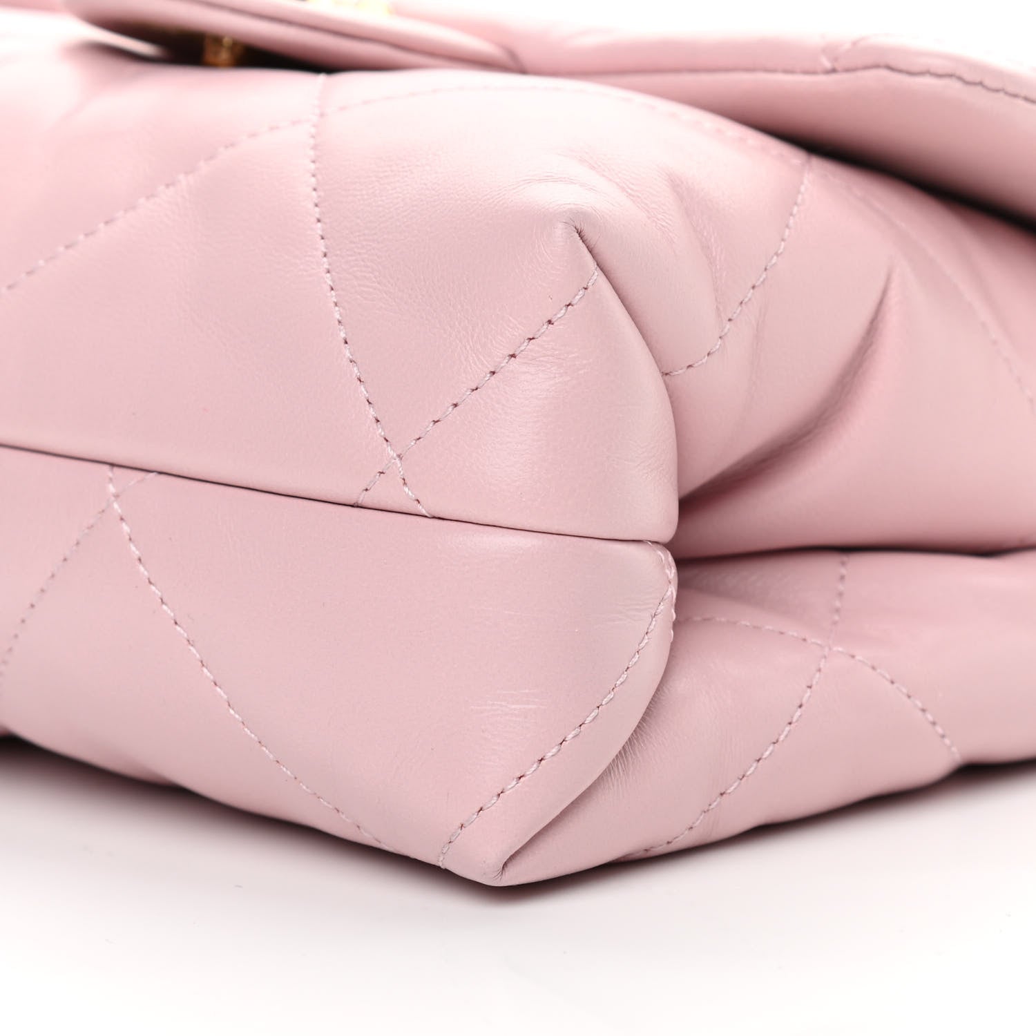 Chanel Lambskin Quilted Small Chain Top Handle Flap Rose Clair 10 of 12