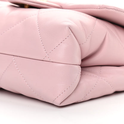 Chanel Lambskin Quilted Small Chain Top Handle Flap Rose Clair 10 of 12
