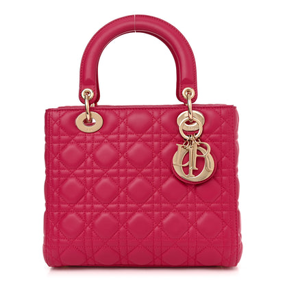 Christian Dior Lambskin Cannage Medium Lady Dior Pink 1 of 10