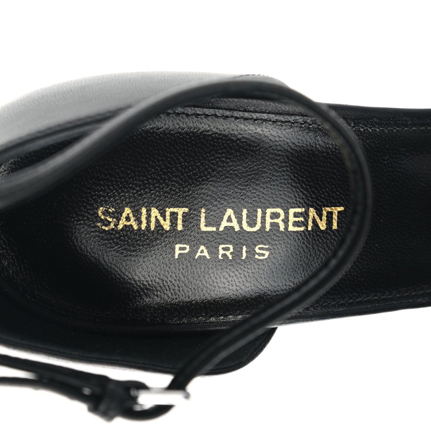 Calfskin Opyum 110 Sandals 40.5 Black Silver