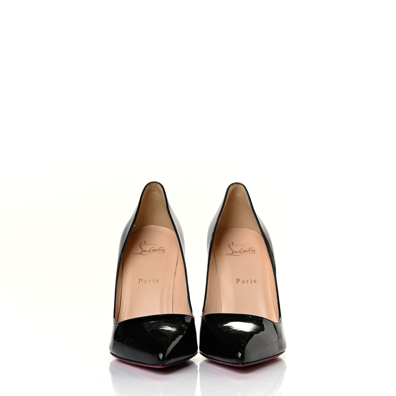 Christian Louboutin Patent Pigalle 100 Pumps 39 Black 2 of 7