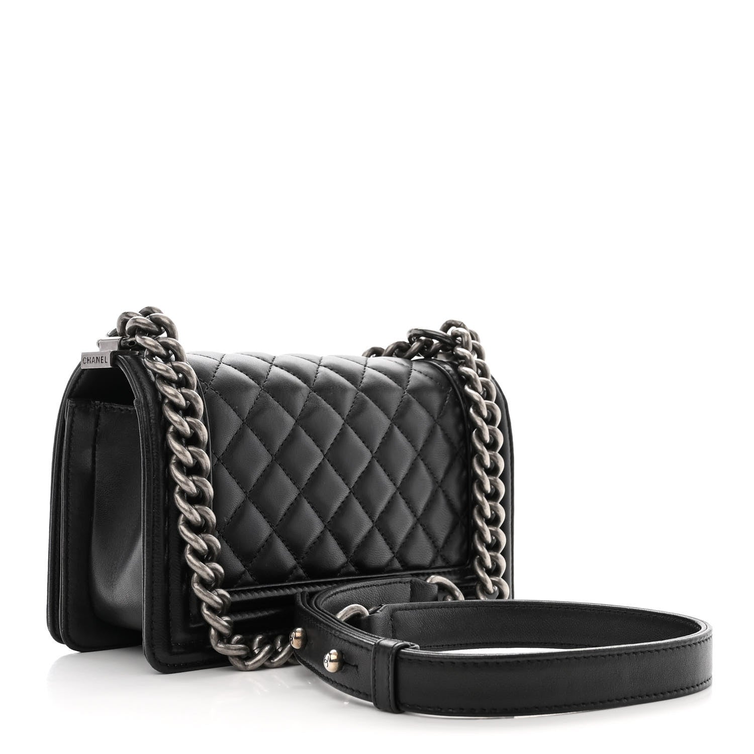 Chanel Calfskin Quilted Small Boy Flap Black 3 of 10
