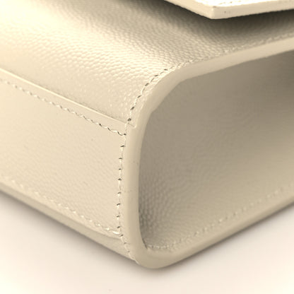 Saint Laurent Grain De Poudre Small Monogram Kate Satchel Crema Soft 7 of 7
