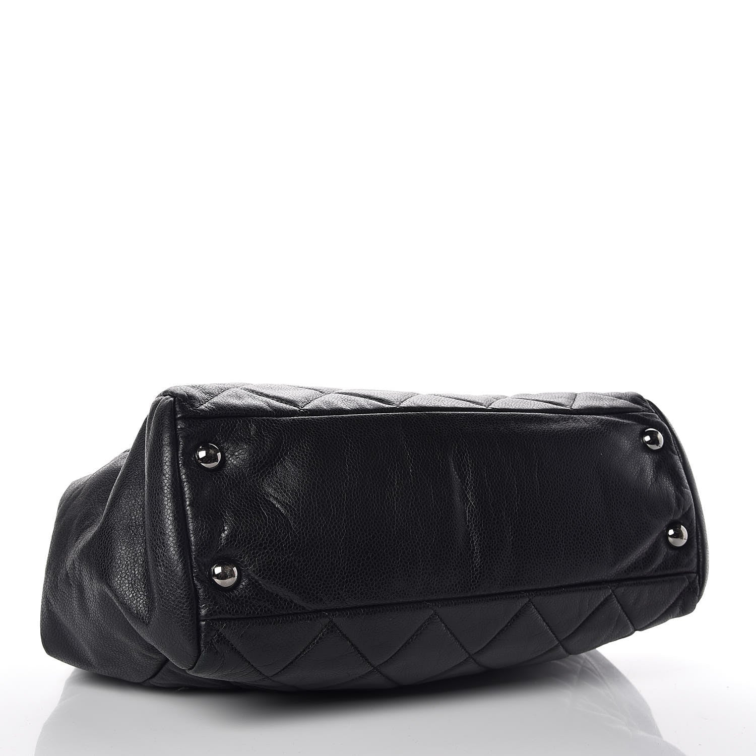 Chanel Soft Caviar Quilted Large Cells Tote Black 4 of 9