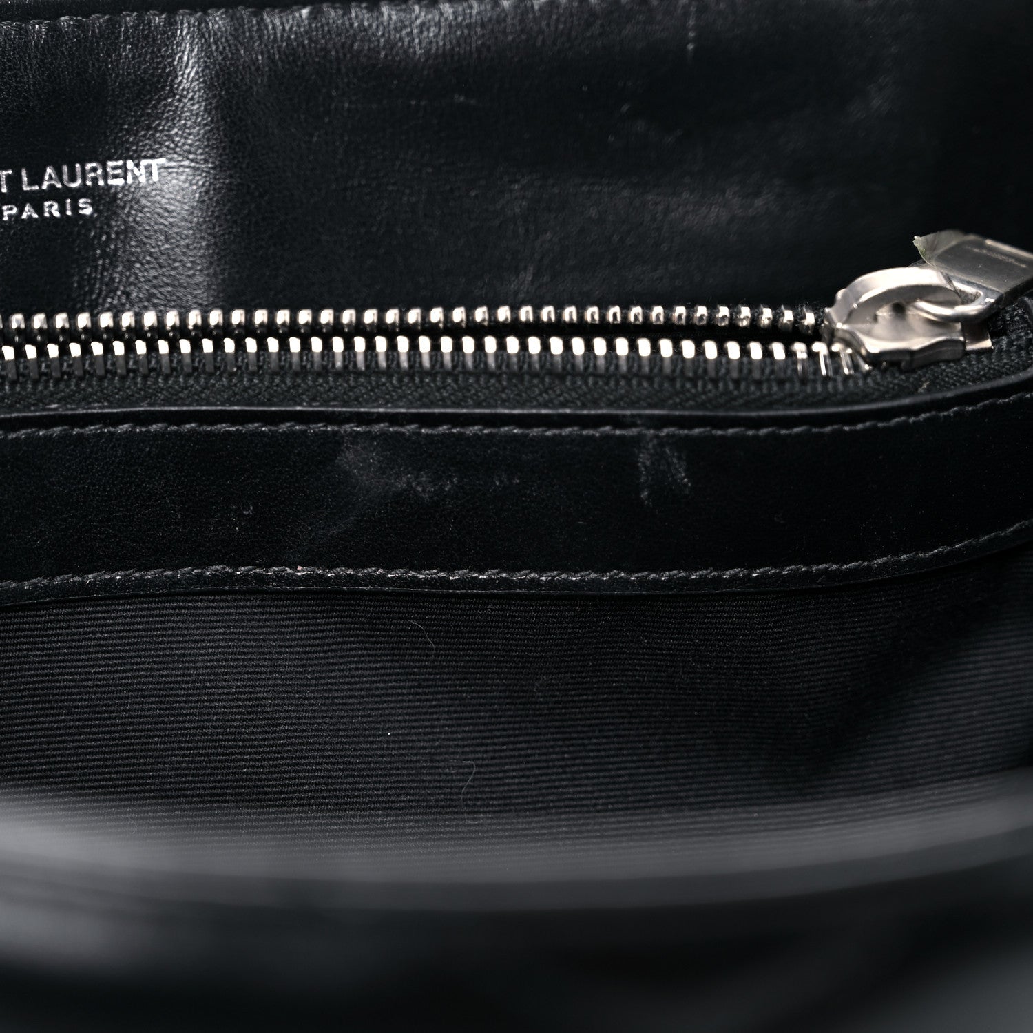 Saint Laurent Calfskin Y Quilted Monogram Medium Loulou Chain Satchel Black 18 of 25