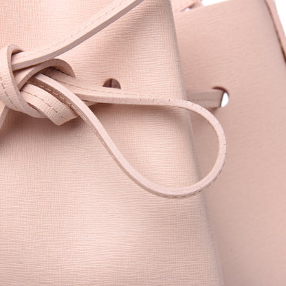 Mansur Gavriel Saffiano Bucket Bag Rosa 8 of 11
