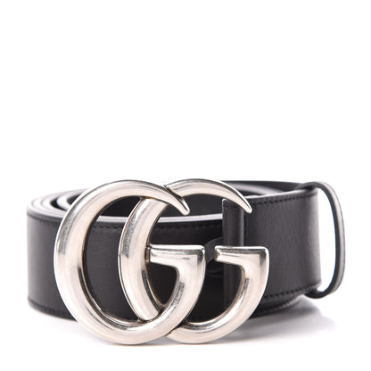 Gucci Moon Calfskin Nickel Double G 40mm Belt 110 44 Black 1 of 7
