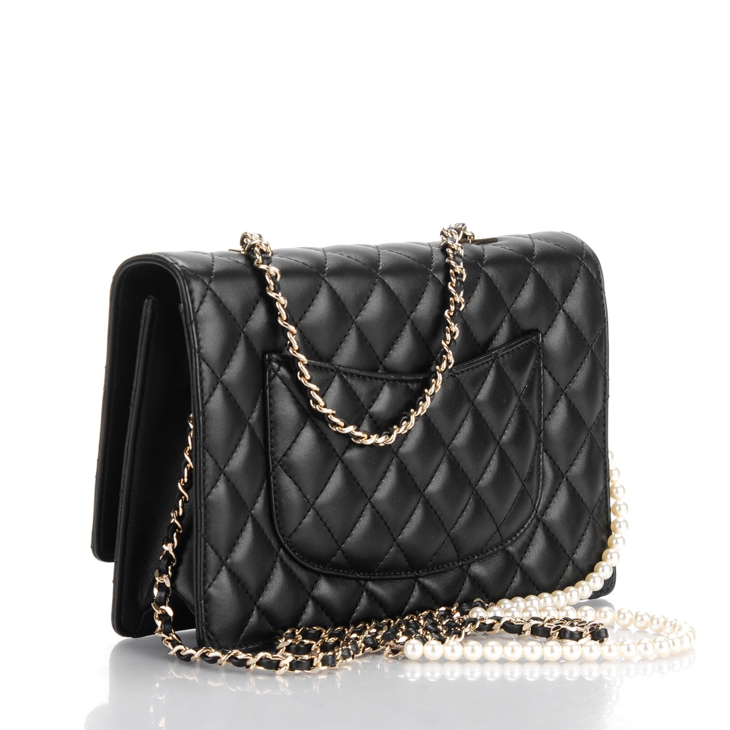 Chanel Lambskin Quilted Fantasy Pearl Flap Black 2 of 10