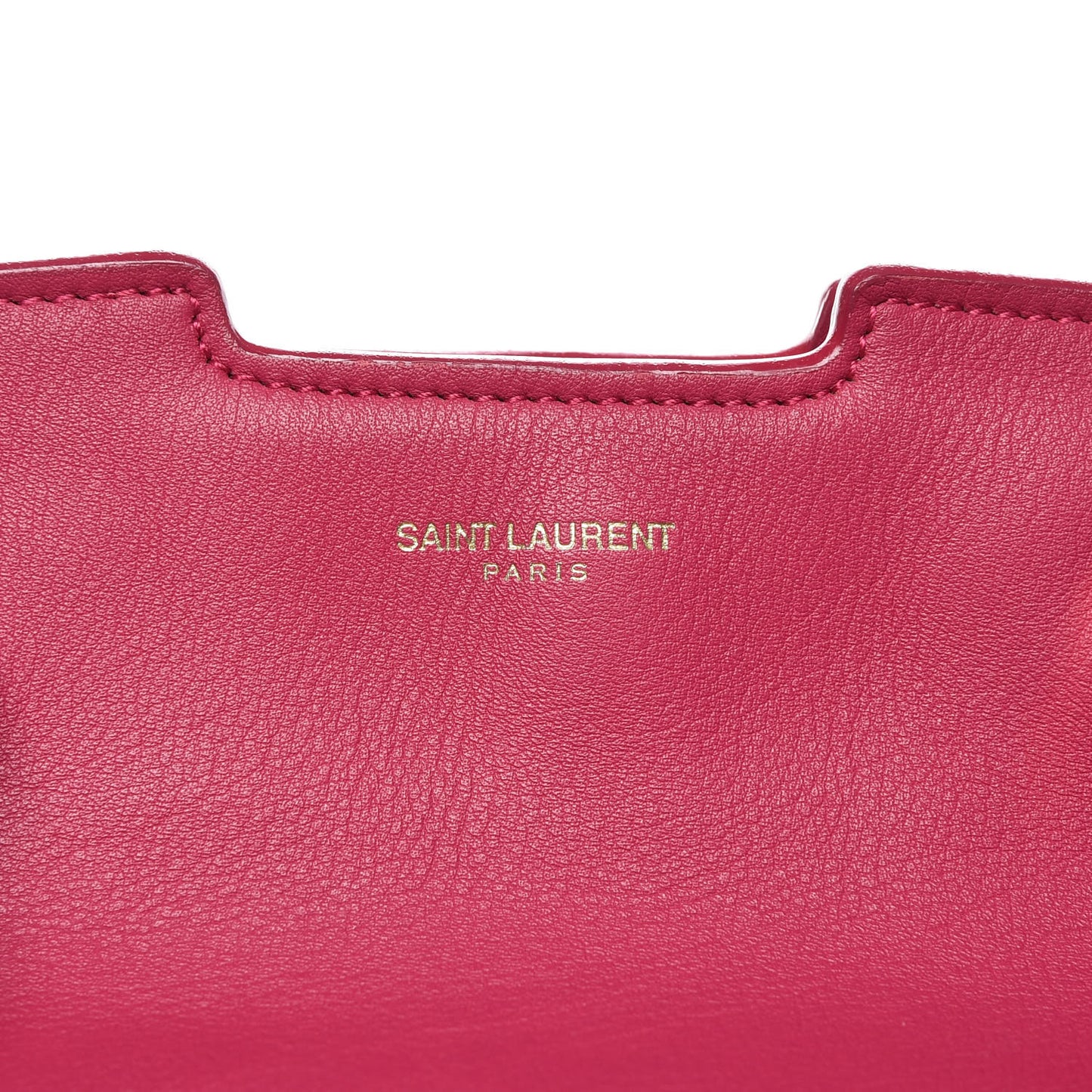 Calfskin Medium Classic Y Cabas Fuchsia