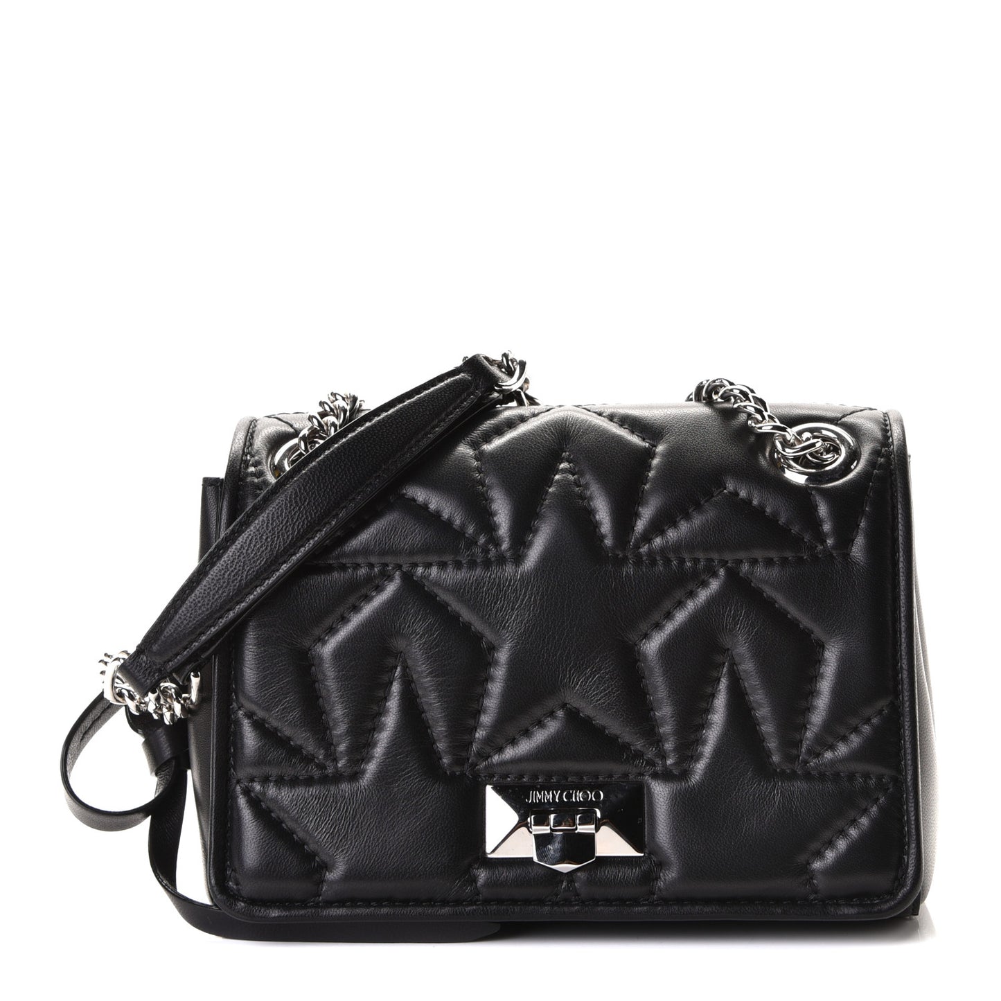 Lambskin Small Helia Shoulder Bag Black